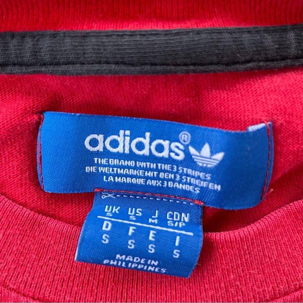 adidas red crewneck